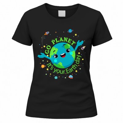 Cute Mother Earth Day Save Our Planet Women Girl Women's T-Shirt