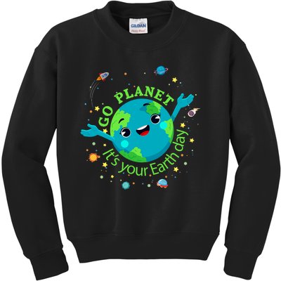 Cute Mother Earth Day Save Our Planet Women Girl Kids Sweatshirt