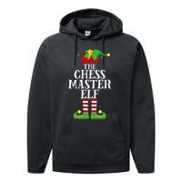 Chess Master Elf Family Matching Christmas Elf Group Pj Performance Fleece Hoodie