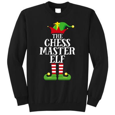 Chess Master Elf Family Matching Christmas Elf Group Pj Sweatshirt