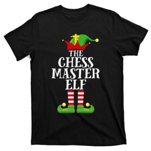 Chess Master Elf Family Matching Christmas Elf Group Pj T-Shirt