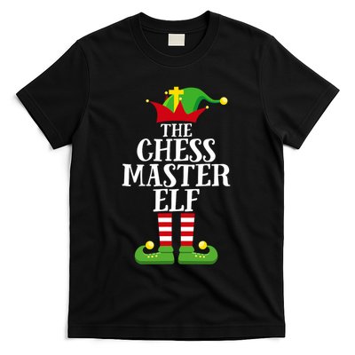 Chess Master Elf Family Matching Christmas Elf Group Pj T-Shirt