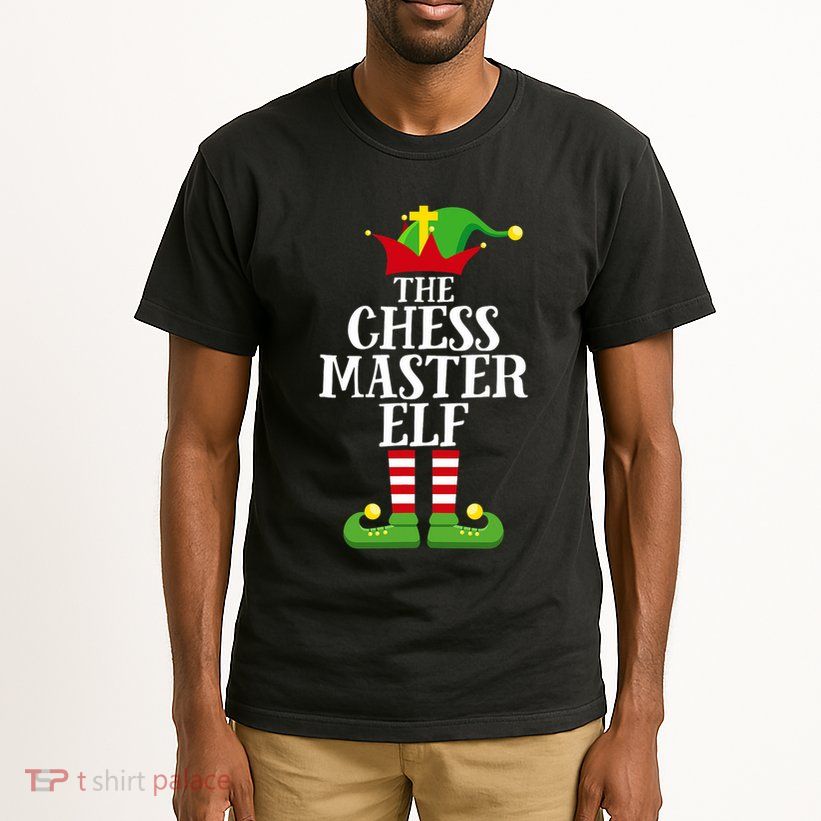 Chess Master Elf Family Matching Christmas Elf Group Pj Tall T-Shirt