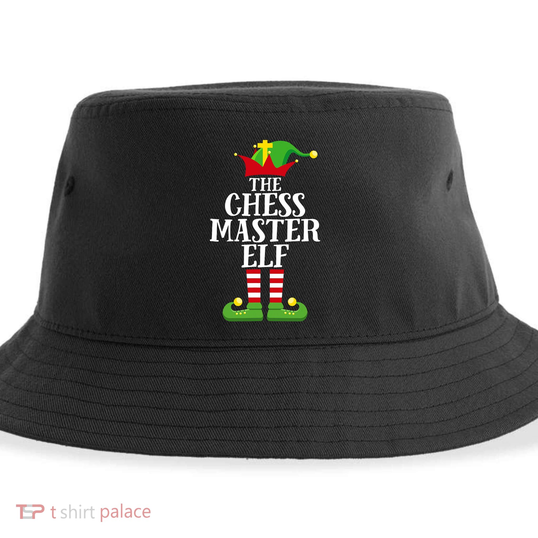 Chess Master Elf Family Matching Christmas Elf Group Pj Sustainable Bucket Hat
