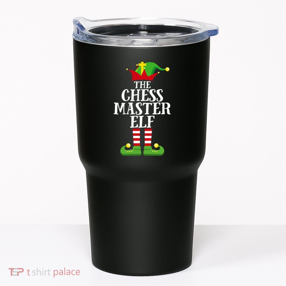 Chess Master Elf Family Matching Christmas Elf Group Pj Tumbler
