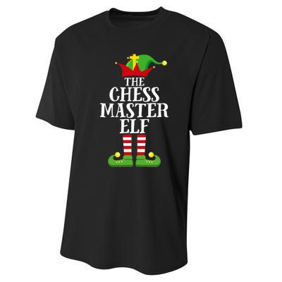 Chess Master Elf Family Matching Christmas Elf Group Pj Performance Sprint T-Shirt