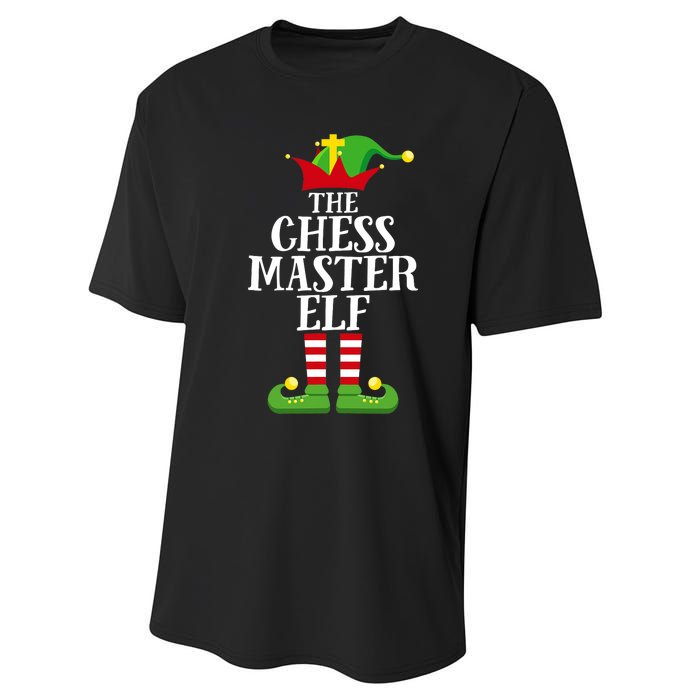 Chess Master Elf Family Matching Christmas Elf Group Pj Performance Sprint T-Shirt