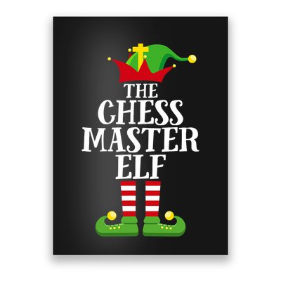 Chess Master Elf Family Matching Christmas Elf Group Pj Poster
