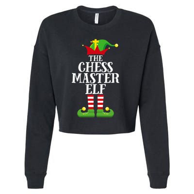 Chess Master Elf Family Matching Christmas Elf Group Pj Cropped Pullover Crew