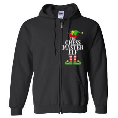 Chess Master Elf Family Matching Christmas Elf Group Pj Full Zip Hoodie