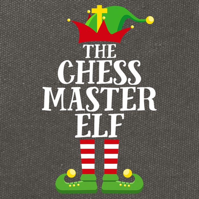 Chess Master Elf Family Matching Christmas Elf Group Pj Cotton Canvas Backpack