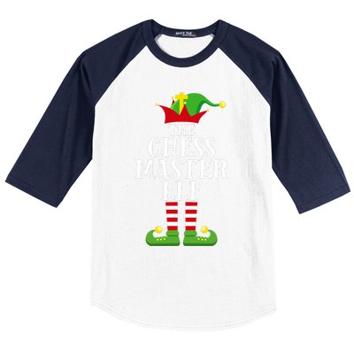 Chess Master Elf Family Matching Christmas Elf Group Pj Baseball Sleeve Shirt