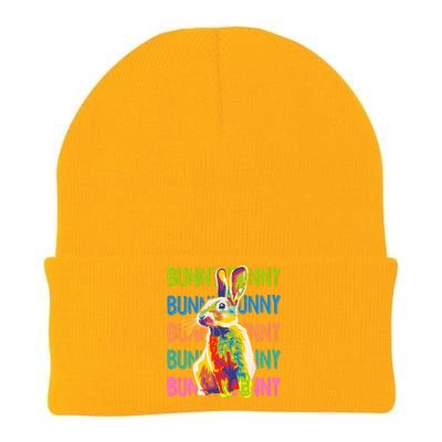 Cute Multicolor Easter Bunny Rabbit Knit Cap Winter Beanie