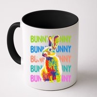 Cute Multicolor Easter Bunny Rabbit Mug