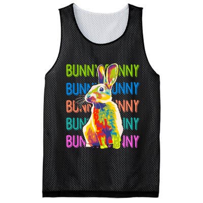 Cute Multicolor Easter Bunny Rabbit Mesh Reversible Basketball Jersey Tank