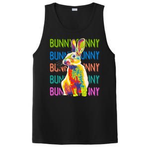 Cute Multicolor Easter Bunny Rabbit PosiCharge Competitor Tank