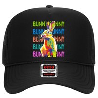 Cute Multicolor Easter Bunny Rabbit Trucker Hat