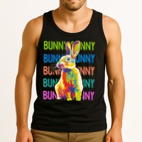 Cute Multicolor Easter Bunny Rabbit Tank Top