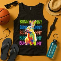 Cute Multicolor Easter Bunny Rabbit Tank Top