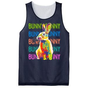 Cute Multicolor Easter Bunny Rabbit Mesh Reversible Basketball Jersey Tank