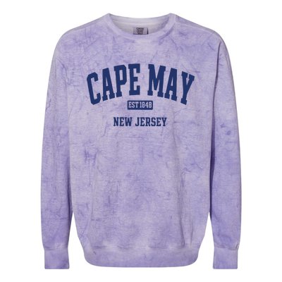 Cape May Est 1848 New Jersey Colorblast Crewneck Sweatshirt