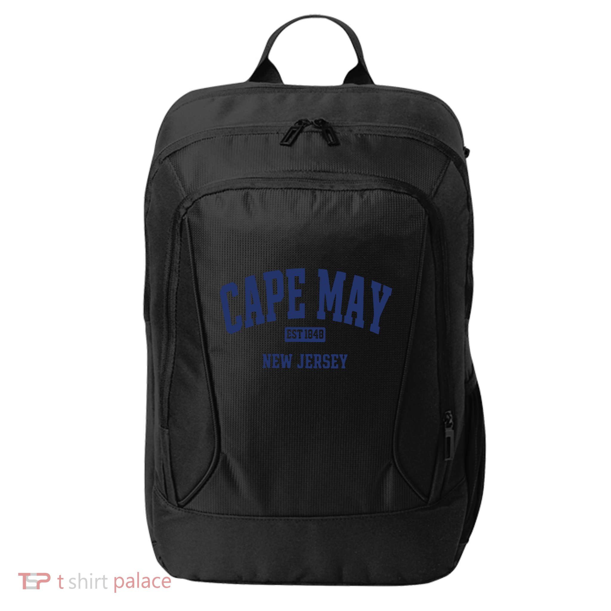 Cape May Est 1848 New Jersey City Backpack