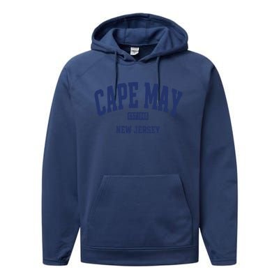 Cape May Est 1848 New Jersey Performance Fleece Hoodie