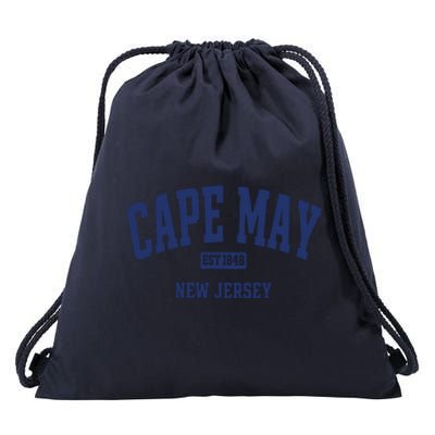 Cape May Est 1848 New Jersey Drawstring Bag