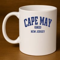 Cape May Est 1848 New Jersey 11oz C Handle Ceramic Mug