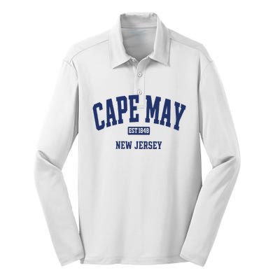 Cape May Est 1848 New Jersey Silk Touch Performance Long Sleeve Polo