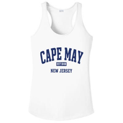 Cape May Est 1848 New Jersey Ladies PosiCharge Competitor Racerback Tank