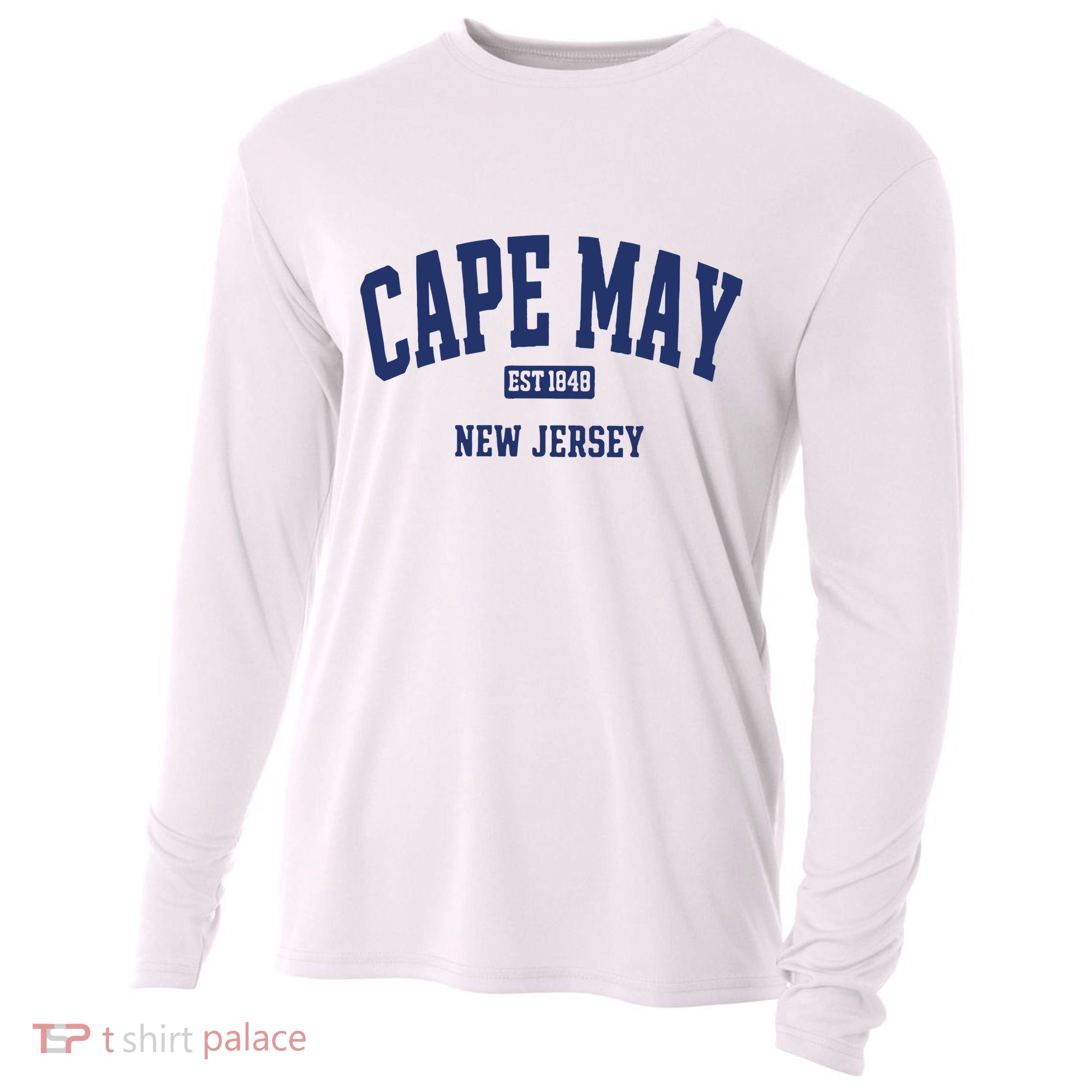 Cape May Est 1848 New Jersey Cooling Performance Long Sleeve Crew