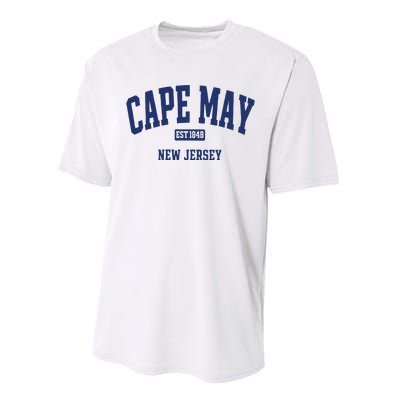 Cape May Est 1848 New Jersey Performance Sprint T-Shirt