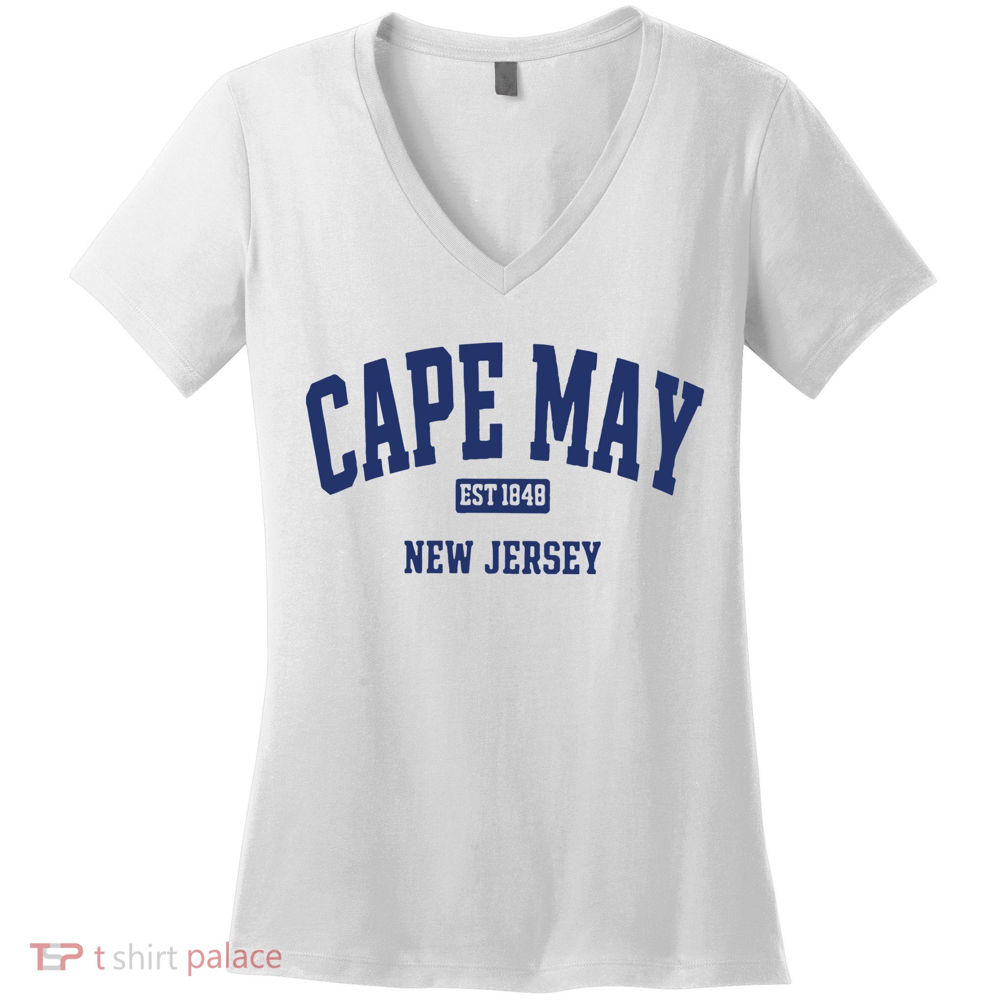 Cape May Est 1848 New Jersey Women's V-Neck T-Shirt