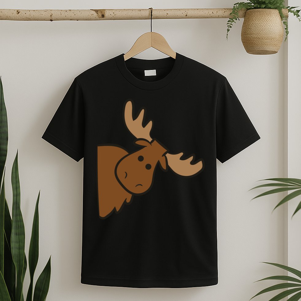 Cute Moose Elk Deer Funny Alaska Moose T-Shirt