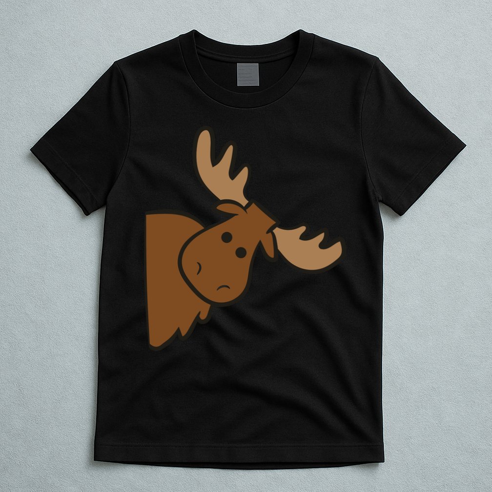 Cute Moose Elk Deer Funny Alaska Moose T-Shirt
