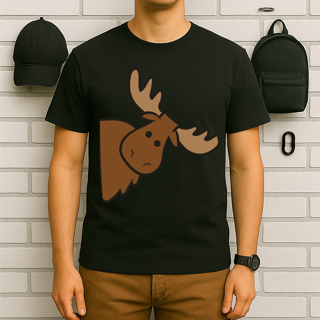Cute Moose Elk Deer Funny Alaska Moose T-Shirt