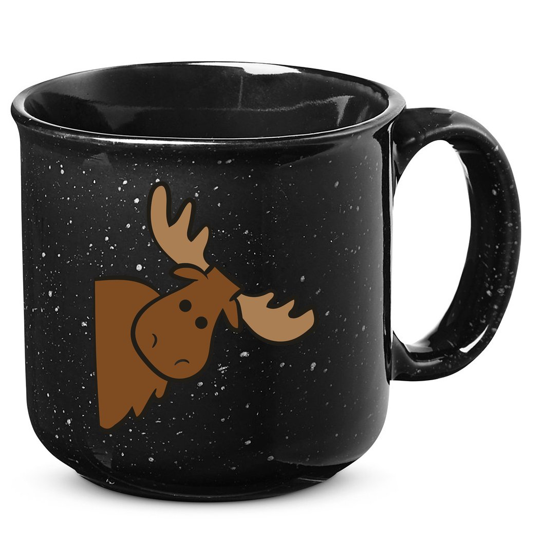 Cute Moose Elk Deer Funny Alaska Moose 15oz Campfire Ceramic Mug