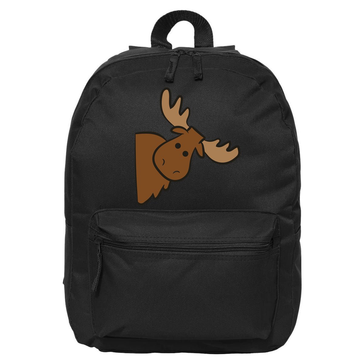 Cute Moose Elk Deer Funny Alaska Moose 16 in Basic Backpack