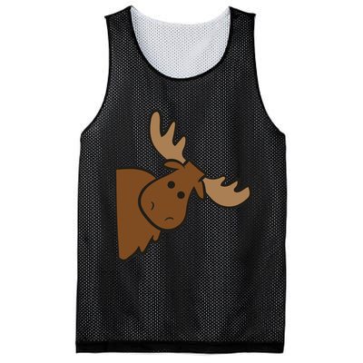 Cute Moose Elk Deer Funny Alaska Moose Mesh Reversible Basketball Jersey Tank