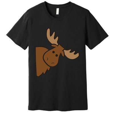 Cute Moose Elk Deer Funny Alaska Moose Premium T-Shirt