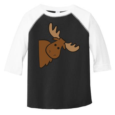 Cute Moose Elk Deer Funny Alaska Moose Toddler Fine Jersey T-Shirt