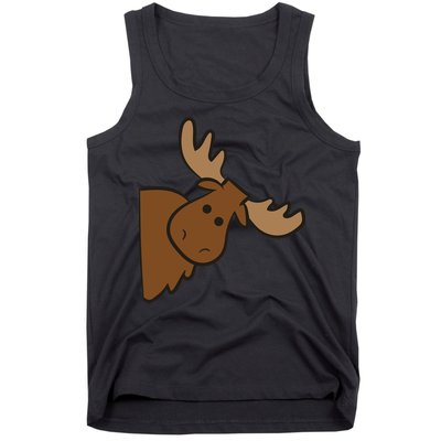 Cute Moose Elk Deer Funny Alaska Moose Tank Top