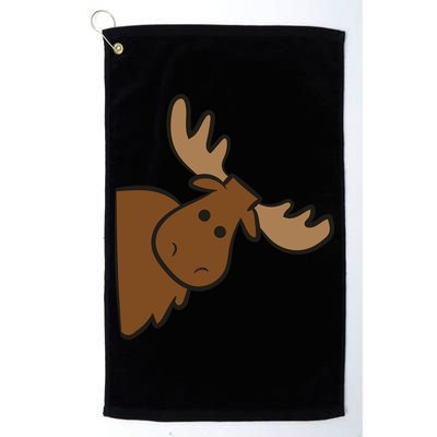 Cute Moose Elk Deer Funny Alaska Moose Golf Towel