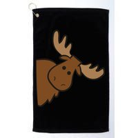 Cute Moose Elk Deer Funny Alaska Moose Golf Towel
