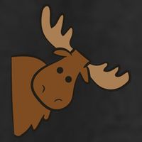 Cute Moose Elk Deer Funny Alaska Moose Golf Towel