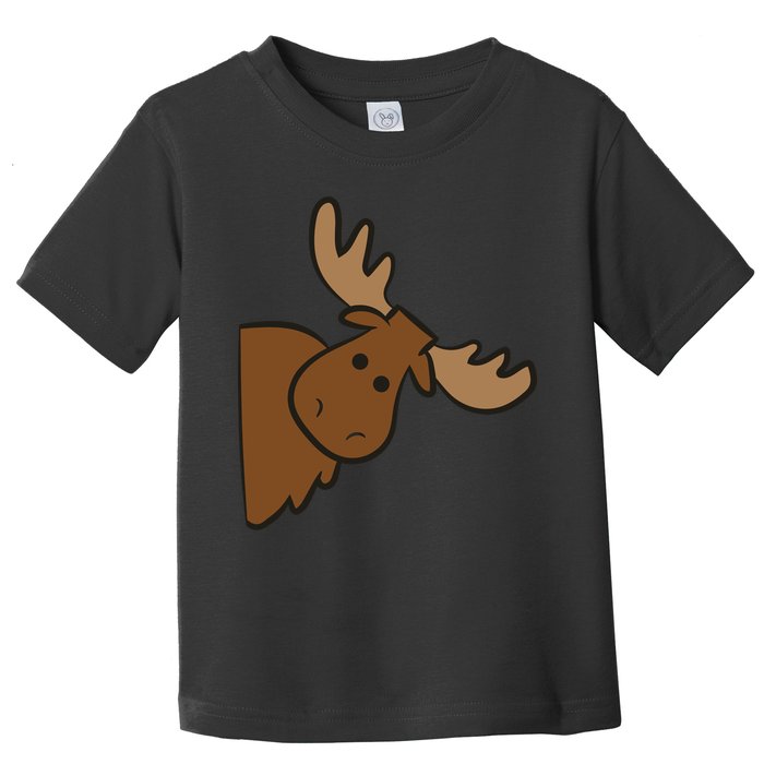 Cute Moose Elk Deer Funny Alaska Moose Toddler T-Shirt