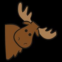 Cute Moose Elk Deer Funny Alaska Moose Toddler T-Shirt