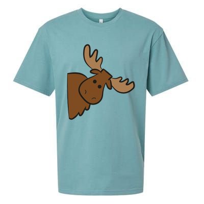 Cute Moose Elk Deer Funny Alaska Moose Sueded Cloud Jersey T-Shirt