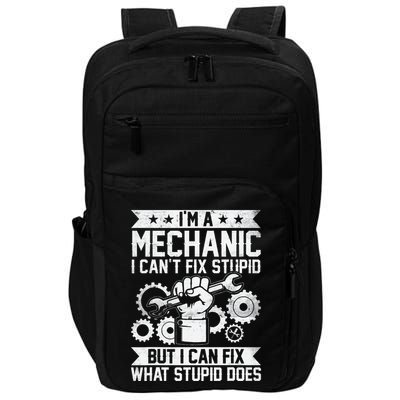 Car Mechanic Engineer Auto Mechanic Impact Tech Backpack